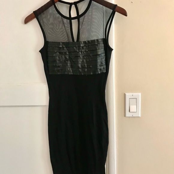 Diesel Dress with Mesh and Leather Bodice - Picture 4 of 16